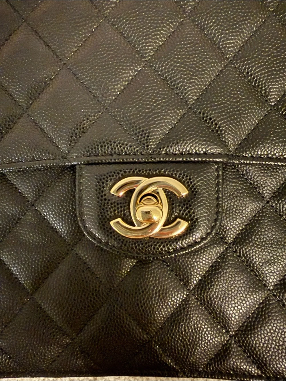 CHANEL Black Quilted Classic Flap Clutch with Gold CC Turn-Lock
